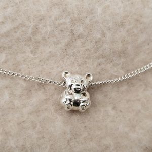 Folli Follie 925 Silver Teddy Bear Necklace